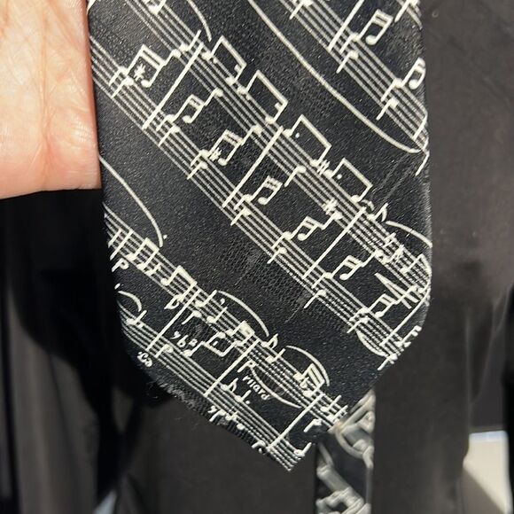 Dimoda Hand Made Musical Music Note Neck Tie - Picture 5 of 9